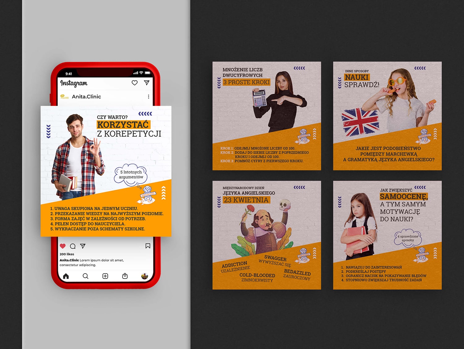 Mockup - Instagram Kosmiczna Szkoła